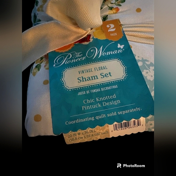 The Pioneer Woman “Vintage Floral” King Sham Set *NWT* - Picture 4 of 7